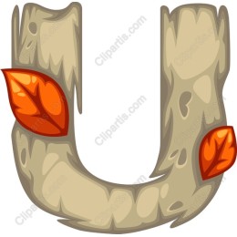Rustic Letter U