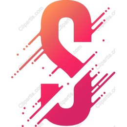 Vibrant Stylized Letter