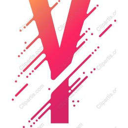 Vibrant Letter V Dynamic Splash