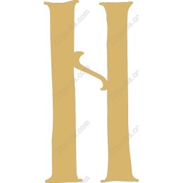 Elegant Letter H