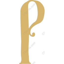 Elegant Stylized Letter P