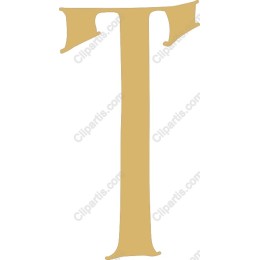 Elegant Gold Letter T