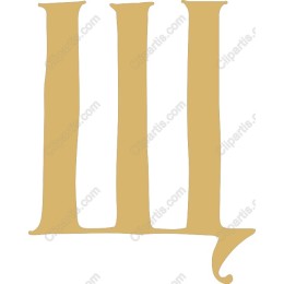 Stylized Roman Numeral III