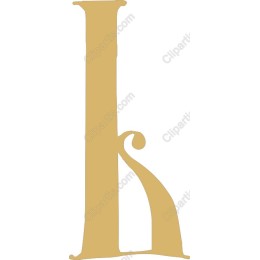 Elegant Golden Letter K