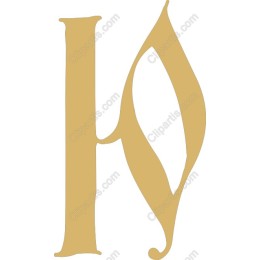 Elegant Gold Letter K