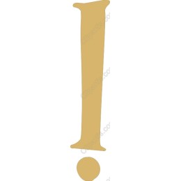 Bold Gold Exclamation Mark
