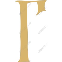 Golden Letter F'