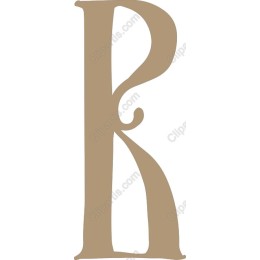 Elegant Letter R
