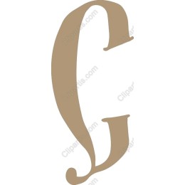 Classic Serif Letter C