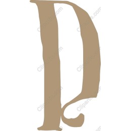 Vintage Monogram Letter D