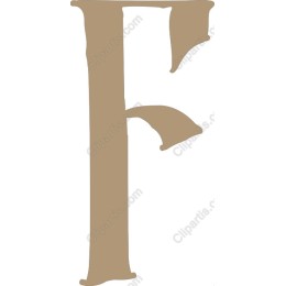 Elegant Letter F