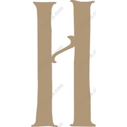 Elegant Letter H