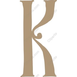 Elegant Letter K