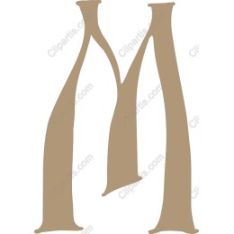 Elegant Stylized Letter M