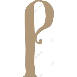 Elegant Letter P