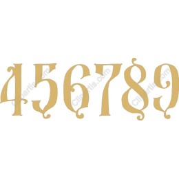 Elegant Vintage Numbers Set (4-9)