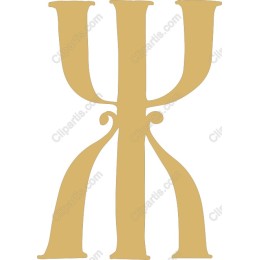 Golden Psi Symbol