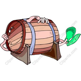 Playful Barrel Character