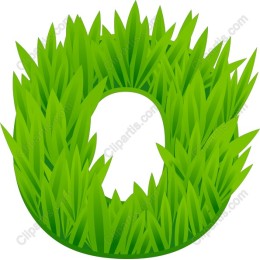 Green Grass Letter O
