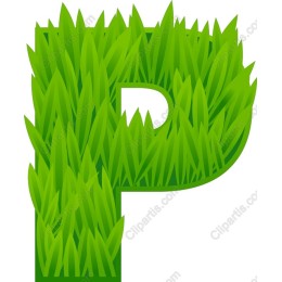 Grass Letter P
