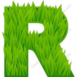 Grass Letter R