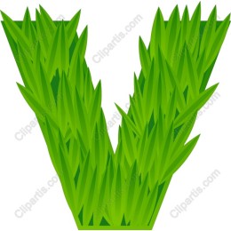 Grass Letter V