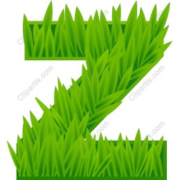 Grass Letter Z