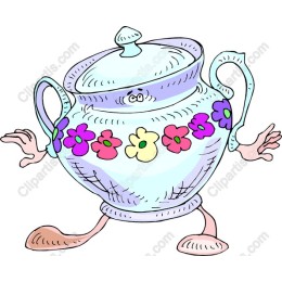 Whimsical Teapot Character