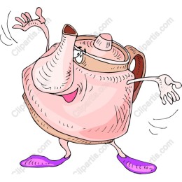 Whimsical Cartoon Teapot