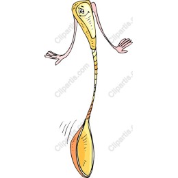 Cheerful Spoon Character