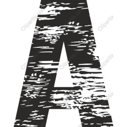 Distressed Letter A