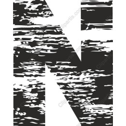Textured Letter N