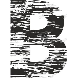 Brushstroke Letter B