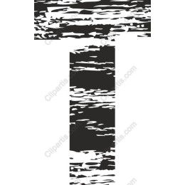 Artistic Grunge Letter T