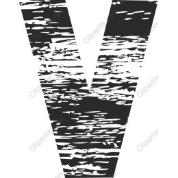 Textured Letter V