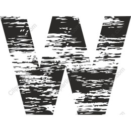 Grunge Letter W