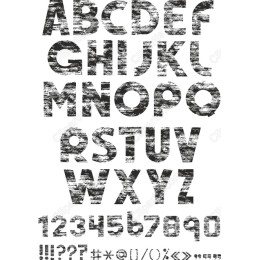 Grunge Alphabet Clipart Bundle - Textured Letters