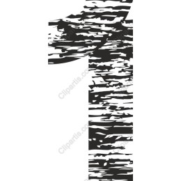 Textured Number 1