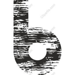 Grunge Letter B