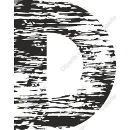 Textured Letter D