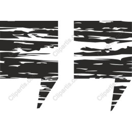 Wood Textured Quotation Marks