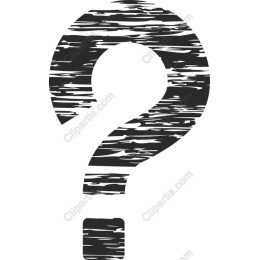 Textured Question Mark Clipart