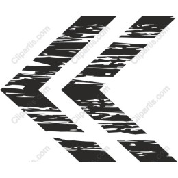 Distressed Double Chevron