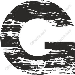 Grungy Textured Letter G