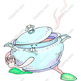 Whimsical Animated Cooking Pot
