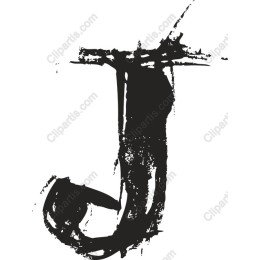 Grunge Letter J