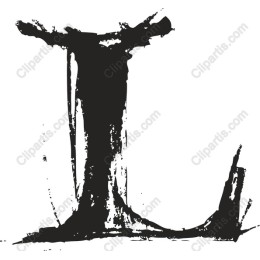 Bold Brushstroke Letter L