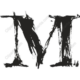 Grunge Letter M