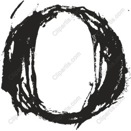 Brushstroke Letter O
