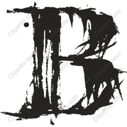 Grunge Letter B